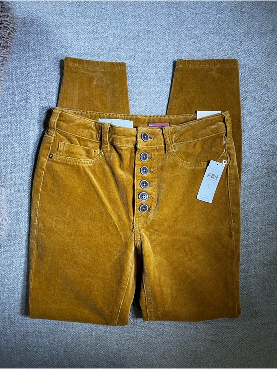 Pilcro Pants - Pilcro Skinny High Rise Corduroy Jeans in Cedar 27